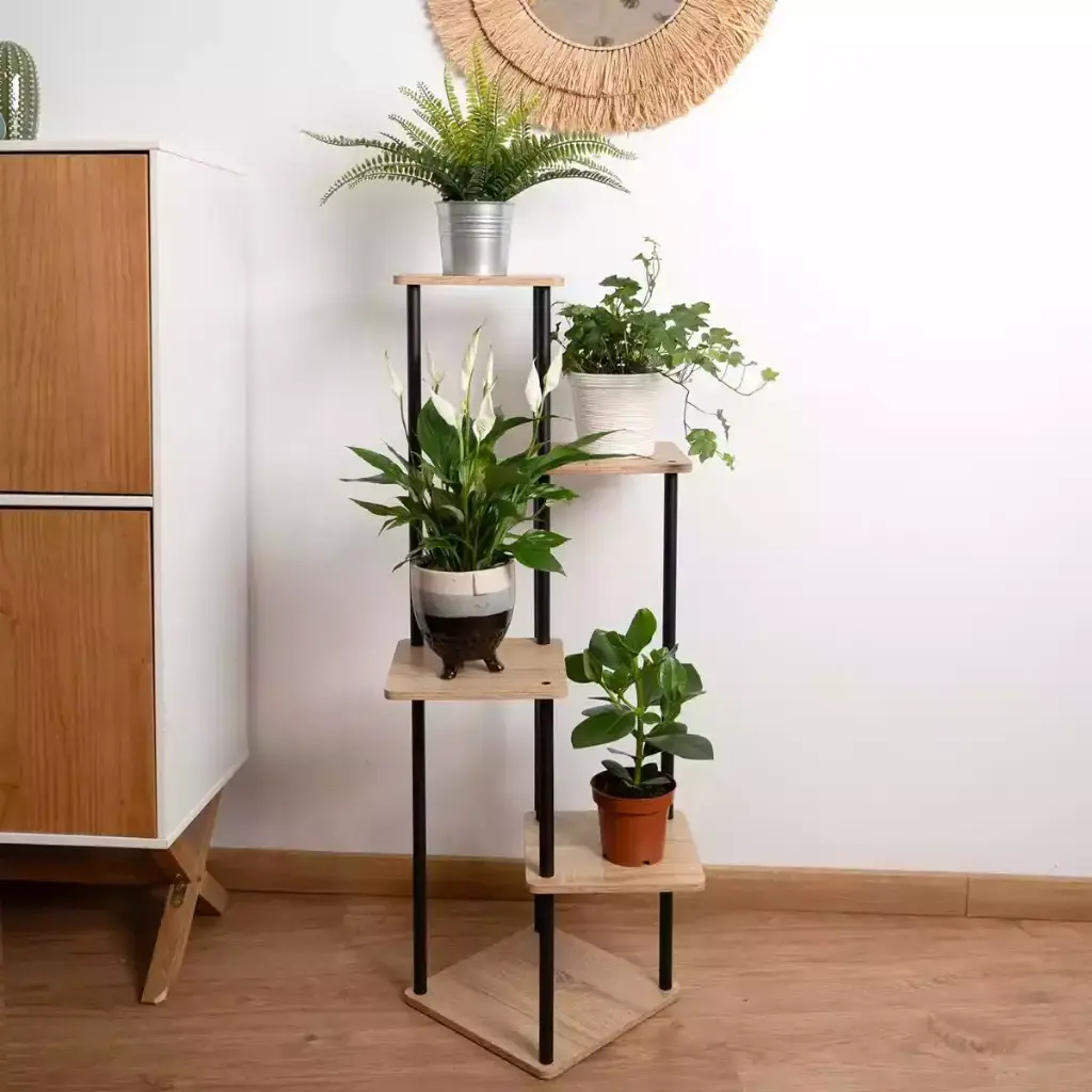 Soporte para Cinco Macetas en Acero Soporte para Cinco Macetas en Acero