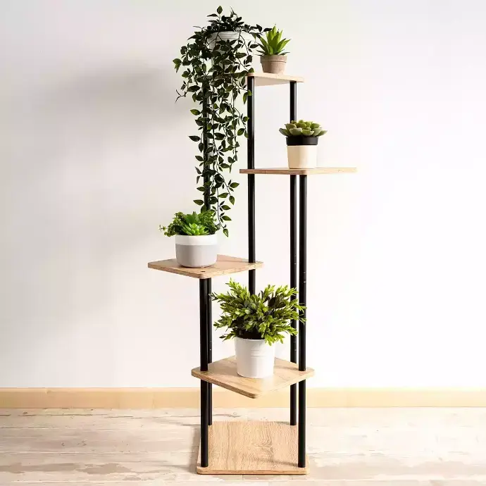 Soporte para Cinco Macetas en Acero