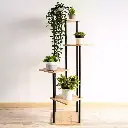 Soporte para Cinco Macetas en Acero