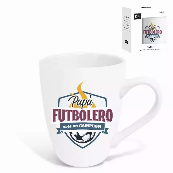 Taza decorada Papá Futbolero