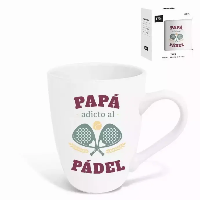 Taza decorada Papá Pádel