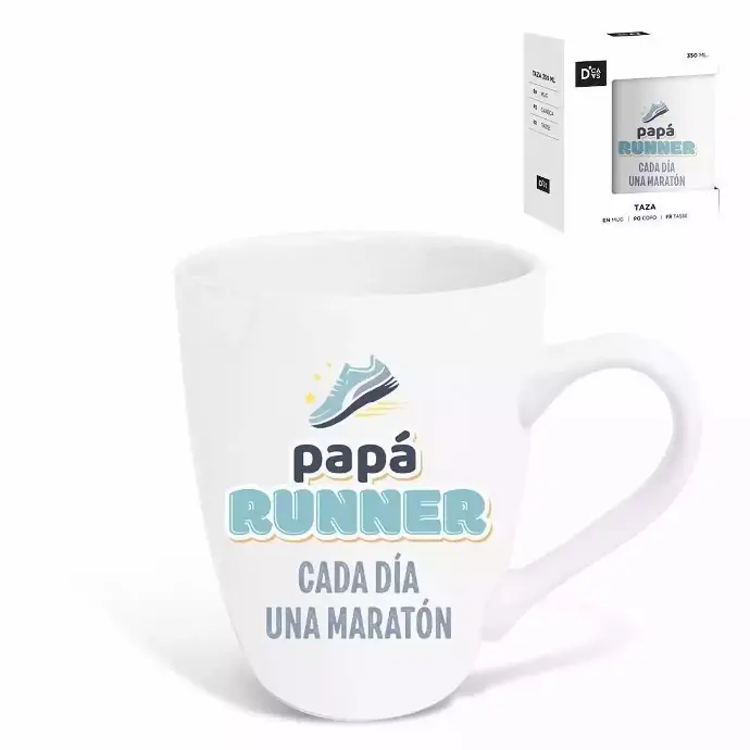Taza decorada Papá Runner